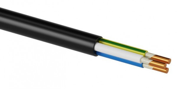 Кабель силовой огнестойкий, не распространяющий горение, с низким дымо- и газовыделением ВВГнг(А)-LSLTx 3х1,5 ок(N, PE)-0,66 ГОСТ