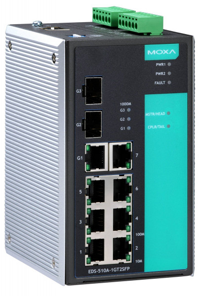 Коммутатор MOXA, EDS-510A-1GT2SFP
