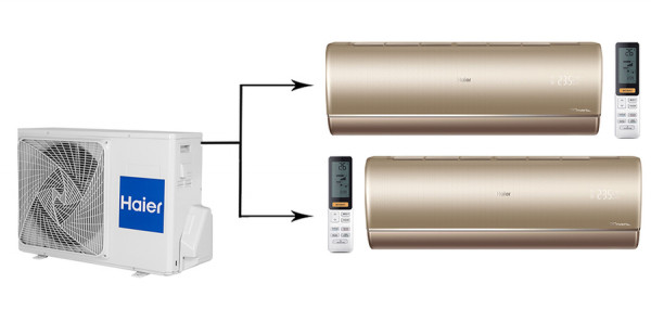 Мульти сплит система на 2 комнаты Haier 2U50S2SM1FA-3/AS25S2SJ1FA-G/AS35S2SJ1FA-G