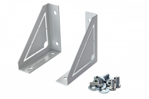 Кронштейн Eurolan, 150х150х40 мм (ВхШхГ), нагрузка: 200 кг, настенный, для серии F30, цвет: серый