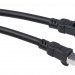 Шнур коммутационный Cabeus, кат. 6A, экр., F/UTP, RJ45/RJ45, 500 МГц, d 6,4 10м, PE, AWG24 чёрный, (PC-ARM-FTP-RJ45-Cat.6a-10m-PE)