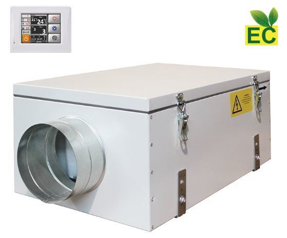 Приточная вентиляционная установка ФЬОРДИ ВПУ 800 ЕС/6-380/2-GTC