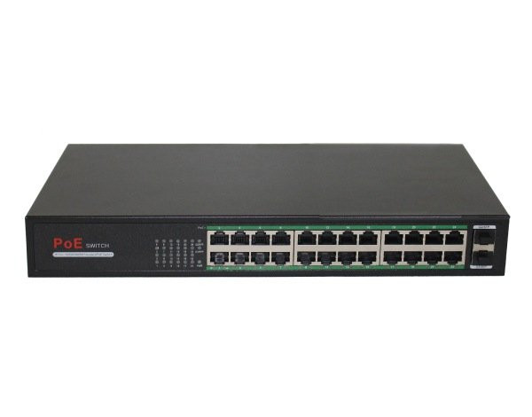 Коммутатор 24-портовый Gigabit Ethernet с PoE CO-SWP24GFv2