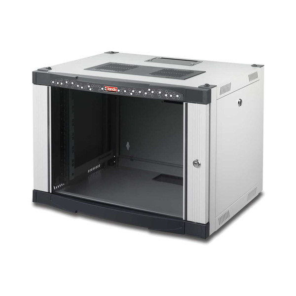 Шкаф телекоммуникационный настенный Lande NETbox, 19", 20U, 1001х600х600 мм (ВхШхГ), дверь: металл, боковая панель: сплошная съемная, цвет: серый