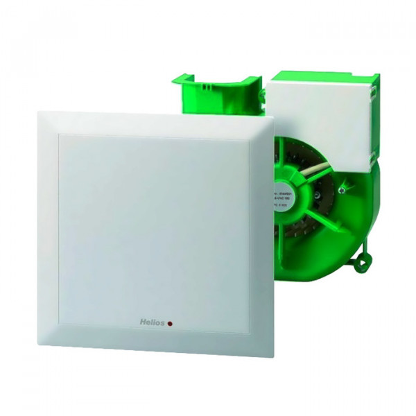 Вытяжка для ванной диаметр 100 мм Helios ELS-V 100 с корпусом для скрытого монтажа ELS-GU