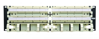 Коммутационная патч-панель Eurolan, 19", 3HU, портов: 200 х 110, кат. 5е, неэкр., цвет: белый, (28D-U5-2HWT)