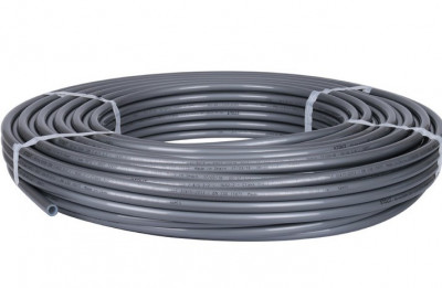 Диаметр трубы 16 мм STOUT PEX-a 16х2,2 (бухта 240 метров) серая