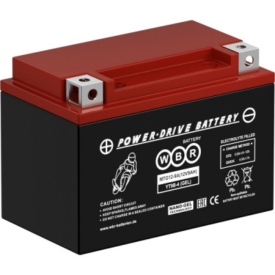 Аккумулятор для ИБП WBR MTG, 108х86х150 мм (ВхШхГ),  необслуживаемый свинцово-кислотный,  12V/9 Ач, (MTG 12-9-A)