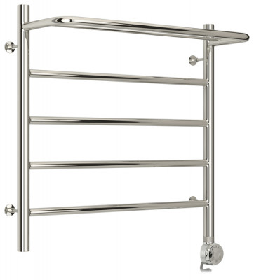 Электрический полотенцесушитель СТИЛЬЕ ЭПС Формат 20 ТП 500х500 (Полка + 4) П16