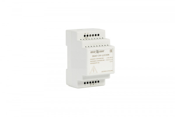 ИБП Бастион, 7ВА, крепится на din-рейку, 53х66х95 (ШхГхВ), 150-250V,  однофазный, (SKAT-24-1.0 DIN (СКАТ ИБП-24/1-DIN))