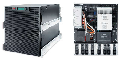 ИБП APC Smart-UPS On-Line, 20000ВА, онлайн, в стойку, 432х773х533 (ШхГхВ), 230V, 12U,  трехфазный, Ethernet, (SURT20KRMXLI)