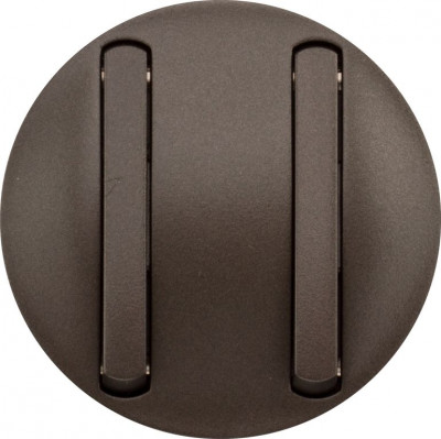 Лицевая панель для выключателя Legrand Celiane, 146х97 мм (ВхШ), без подсветки, кол-во клавиш: 2, тонкая клавиша, цвет: графит, (LEG.065202)