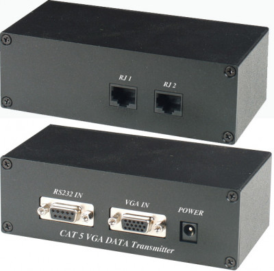 Комплект SC&T, RJ45, приёмник+передатчик, D-sub 15, (VD01)