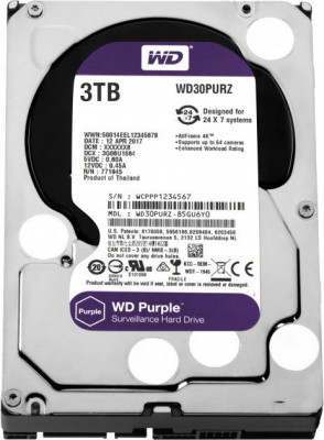 Жёсткий диск 3Tb SATA-III WD Purple (WD30PURZ)