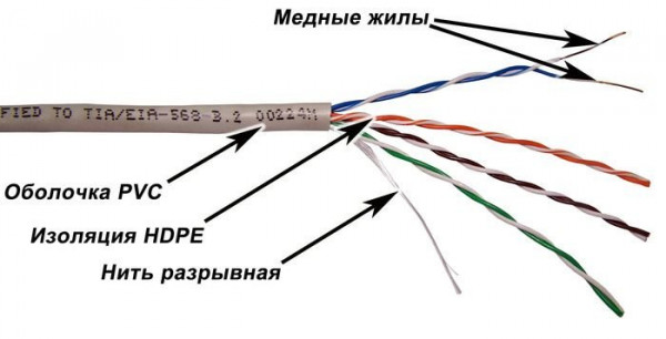 Кабель витая пара TWT XS, UTP, 50 пар., кат. 5е, проводник Ø 0,5мм, AWG24, PVC, 100МГц, 1м (бухта 305м), тип прокладки: внутри зданий, цвет: серый