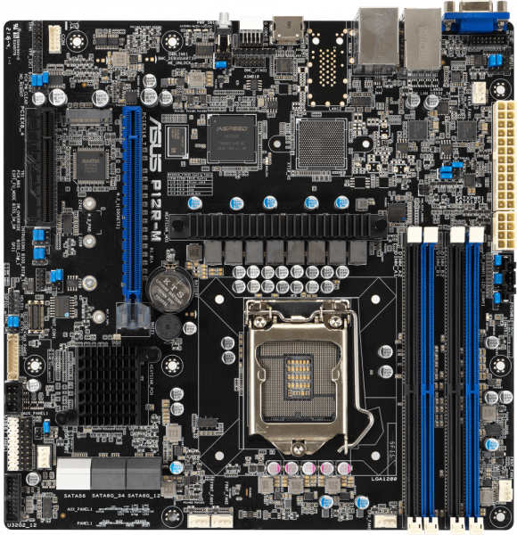 Серверная материнская плата ASUS P12R-M