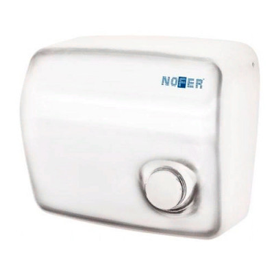 Металлическая сушилка для рук Nofer KAI 1500 W с кнопкой белая (01250.W)