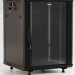 Шкаф телекоммуникационный настенный Hyperline TWB-FC, 19", 27U, 1316х600х600 мм (ВхШхГ), дверь: стекло, разборный, цвет: чёрный