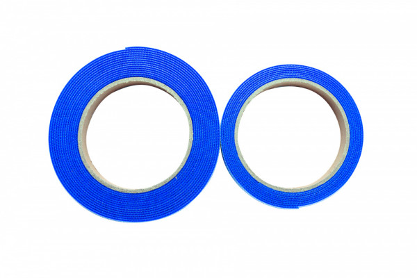 Лента липучая Eurolan Velcro, открывающаяся, 20 мм Ш, 5 000 мм Д, цвет: синий