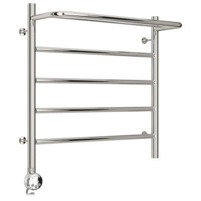 Электрический полотенцесушитель СТИЛЬЕ ЭПС Формат 20 ТЛ 500х500 (Полка + 4) П16