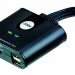 Переключатель KVM Aten, портов: 4, 25х78х111 мм (ВхШхГ), USB, цвет: чёрный