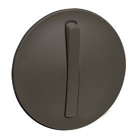 Лицевая панель для выключателя Legrand Celiane, 146х97 мм (ВхШ), без подсветки, кол-во клавиш: 1, тонкая клавиша, цвет: графит, (LEG.065201)