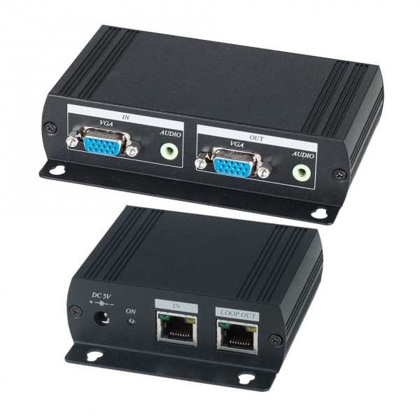 Комплект SC&T, RJ45, приёмник+передатчик, D-sub 15, (VE05AL)