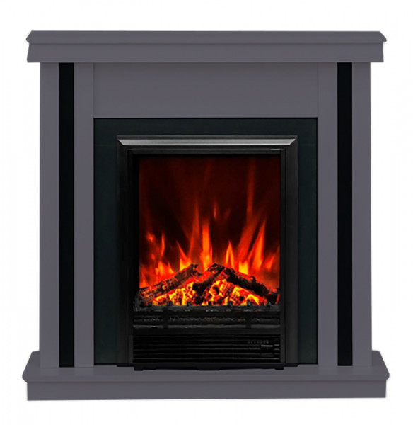 Электрокамин с классическим очагом 2D Elekam Neo графит грей с очагом Pulsar 23G