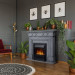 Электрокамин с классическим очагом 2D Electrolux EFP/P-1020LS с порталом Firelight Antico Classic серый