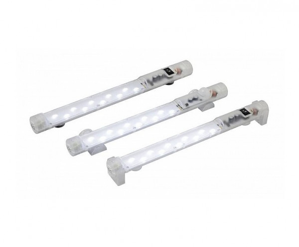 Панель осветительная STEGO LED 025, 351х34 мм (ВхШ), 100-240 (ac)V, для электротехнических шкафов, пластик, цвет: прозрачный, выключатель, магнитное крепление