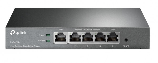 Маршрутизатор TP-Link, портов: 5, LAN: 1, WAN: 1, скорость мб/с: 95, 25х101х158 мм (ВхШхГ), цвет: чёрный, внешний блок питания, 3 порта WAN/LAN, TL-R470T+