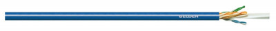 Кабель витая пара Belden, U/UTP, 4 пар., кат. 6, проводник Ø 0,57мм, AWG23, FRLS, 250МГц, 1м (катушка 305м), с разделителем из полиолефина, тип прокладки: внутри зданий, цвет: синий
