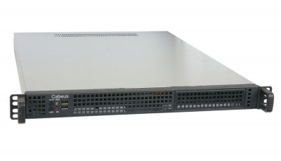 Корпус серверный Cabeus, внутренний, 19", 1U, 44х430х550 мм (ВхШхГ), для шкафов и стоек, цвет: чёрный, без блока питания