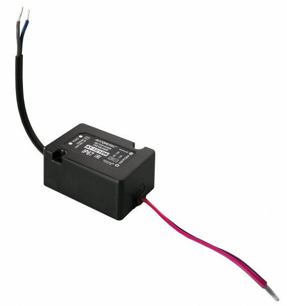 Блок питания AccordTec, пластик, цвет: чёрный, AT-12/10W ОПС, для контроля доступа, для видео, СКУД, помещения, улицы, (AT-02460)