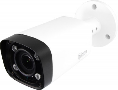 Видеокамера HDCVI Dahua, bullet-камера, улица, 4Мп, 1/3’, 2688×1520, 25к/с, ИК, цв:0,03лк, об-в:2,7мм, DH-HAC-HFW1400RP-VF-IRE6