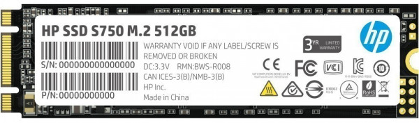 Накопитель SSD 512Gb HP S750 (16L56AA)
