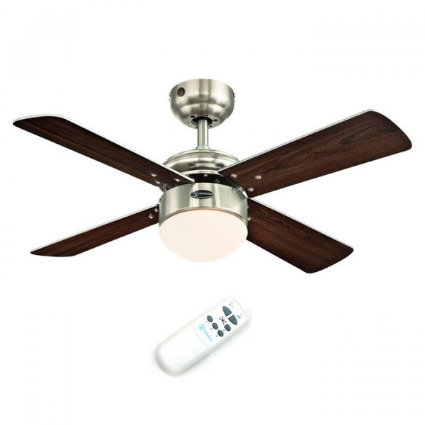 Вентилятор с подсветкой Westinghouse Colosseum Nickel