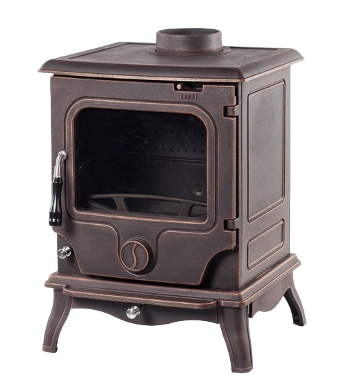 Дровяная печь Fireway PAUL патина медь