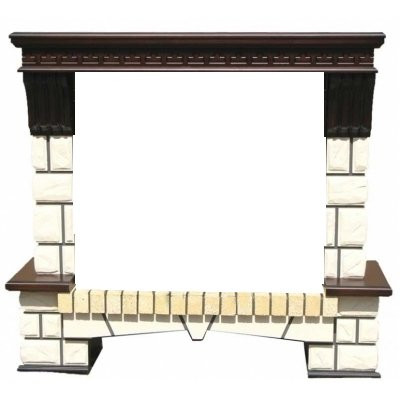 Широкий портал Real-Flame Stone new 33