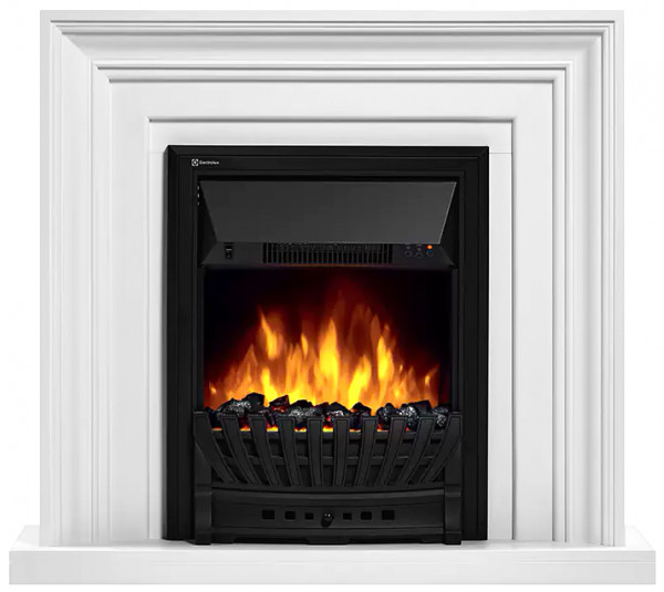 Электрокамин с классическим очагом 2D Electrolux EFP/P-1020LS с порталом Firelight Stretto Classic белый