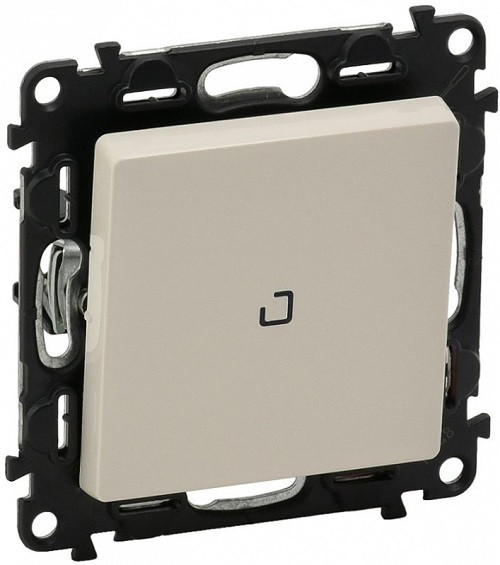 Переключатель Legrand Valena Life, одноклавишный, с подсветкой, 10АX, внутренняя, 71х71 мм (ВхШ), цвет: слоновая кость, с винтовыми зажимами, с лампой 0,15 ма (752548)