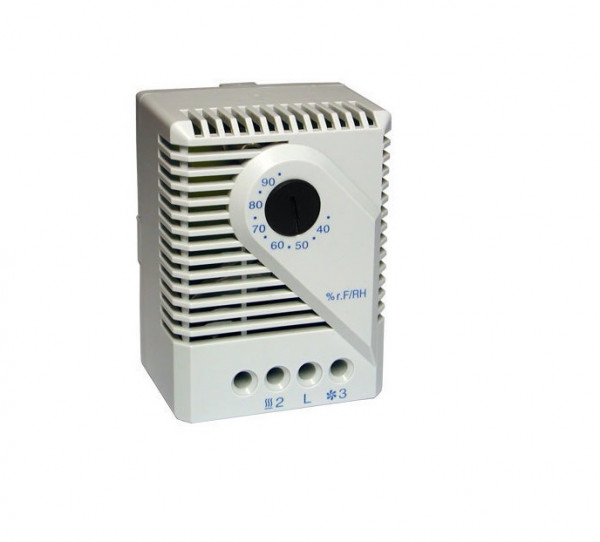 Гигростат Rem, 67х50х38 мм (ВхШхГ), на DIN-рейку, для серии EMS, 250V, серый