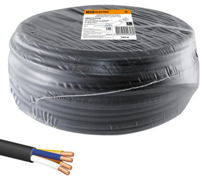 Кабель силовой огнестойкий, не распространяющий горение, с низким дымо- и газовыделением ВВГнг(А)-LS 4х2,5 ок(N, PE)-0,66 ГОСТ