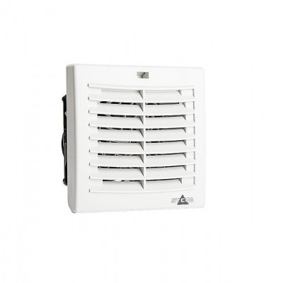 Вентилятор STEGO FPО 018, с фильтром, 230V, 92х92х94 мм (ВхШхГ), вентиляторов: 1, 38 дБ, IP54, поток: 24 м3/ч, для электротехнических шкафов, цвет: светло-серый