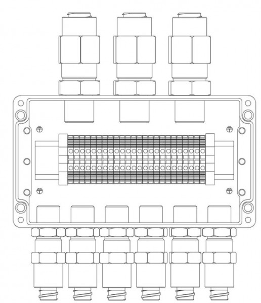 Коробка коммутационная взрывозащищенная КВМК 2403