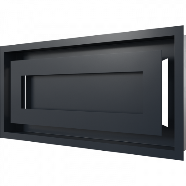 Вентиляционная решетка Kratki WIND Графитовая 22х45
