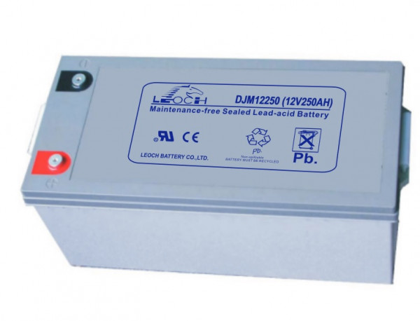 Аккумулятор для ИБП Leoch DJM, 220х268х522 мм (ВхШхГ),  необслуживаемый свинцово-кислотный,  12V/250 Ач, (DJM 12-250)