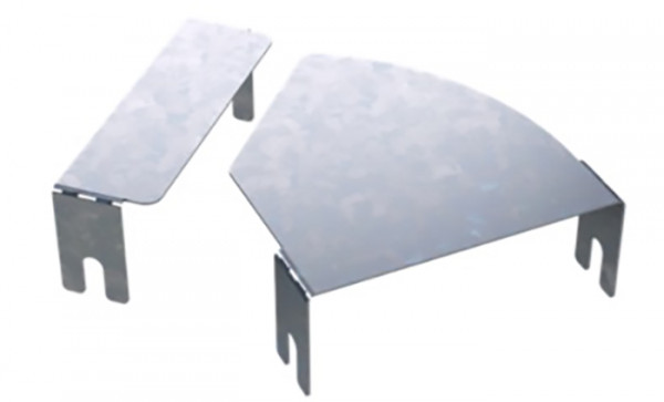 Крышка для угла DKC S5 Combitech, горизонтальный, 150 мм, для металлических лотков, толщина: 0,08 мм, сталь, м. Сендзимира