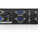 Переключатель KVM Aten, портов: 4 х HDB-15, 44х76,1х200 мм (ВхШхГ), RS232, цвет: чёрный