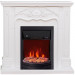 Электрокамин с классическим очагом 2D Elekam Victoria белый с очагом Spark